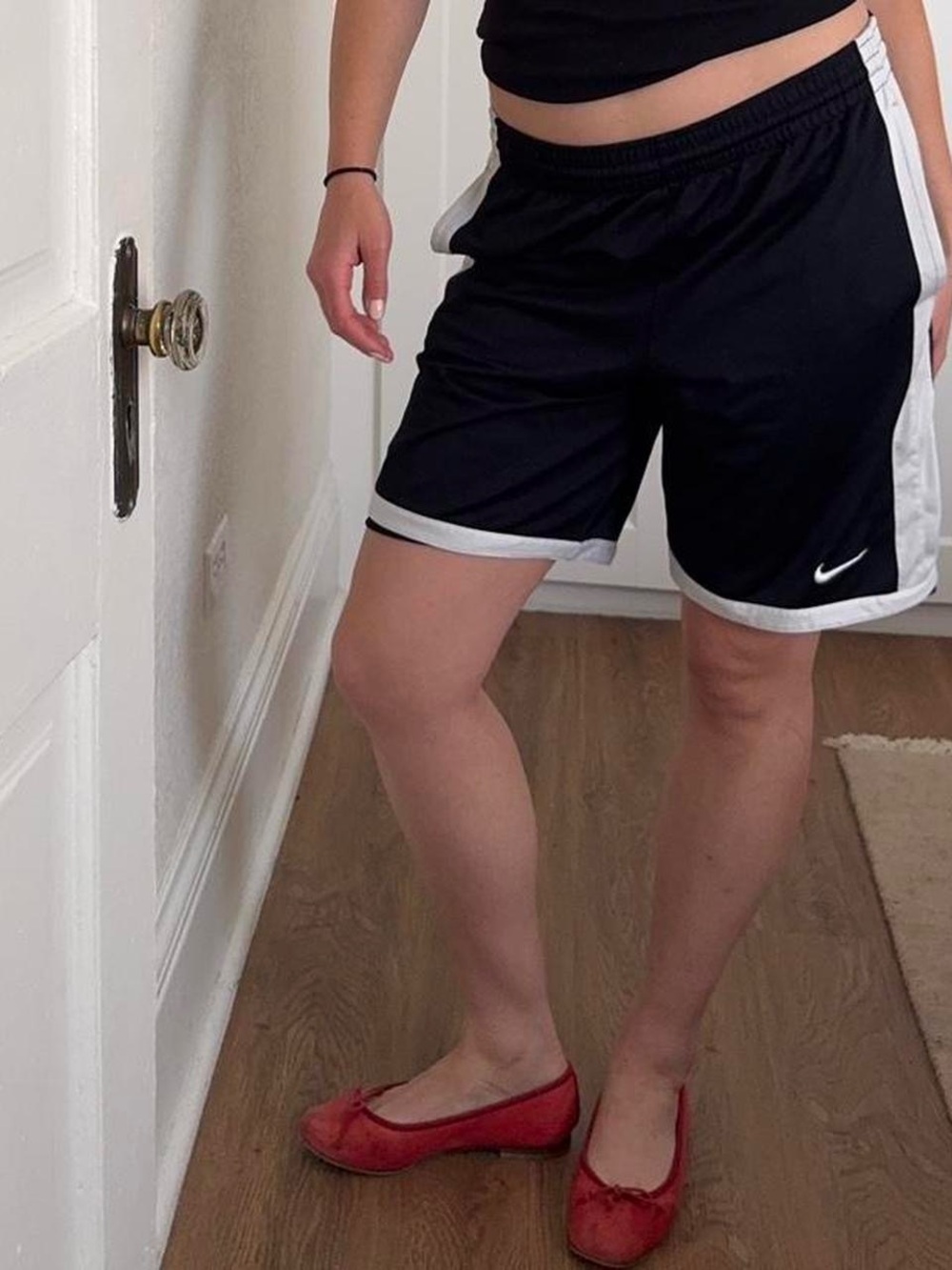 Y2K Nike Black and White Basketball Shorts